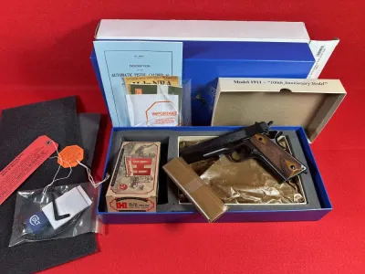 Colt 1911 Gov't Tier III 100th Anniversary .45 ACP 5" Pistol MINT IN BOX 100 Year Model O 01911ANVIII United State Prop…