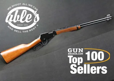 Henry Lever Action Rifle, 22 LR, 18 1/4", Walnut Stock, Blued