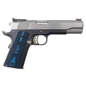 Colt gold cup handgun .45 auto 8rd magazine 5" barrel two-tone finish g1