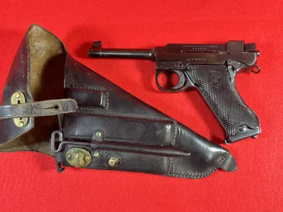 Swedish 1942 Husqvarna M40 Lahti 9mm Pistol w/ Holster + 3 Mags NICE