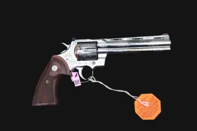 Colt Python Stainless Engraved DU .357 Magnum 6" - As New in Box