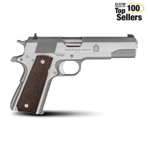 SPRINGFIELD ARMORY 1911 Mil-Spec .45 ACP 5in 7rd Stainless Steel Handgun