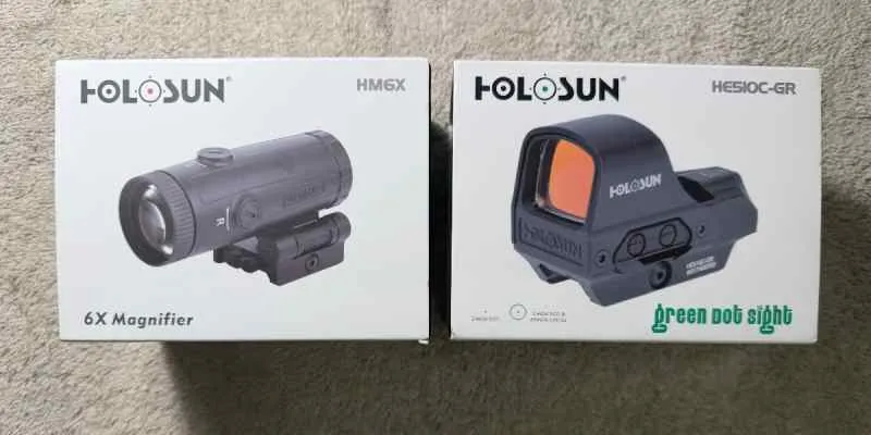 Holosun HE510C-GR Green Dot and 6x Magnifier for sale in Fort Worth Texas