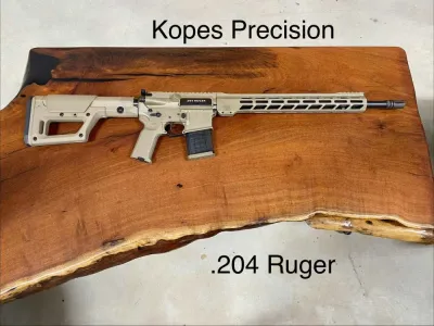 Kopes Precision .204 Ruger AR15 Rifle FDE