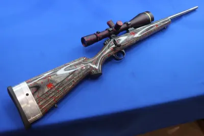 Kimber Model 84M Rifle 204 RUGER 22" Stainless Fluted LEUPOLD VXL 20X SCOPE