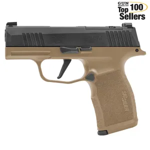 SIG SAUER P365X 9mm 3.1in 2x 12rd Mags Black/Coyote Pistol (365X-9-CTXR3P)