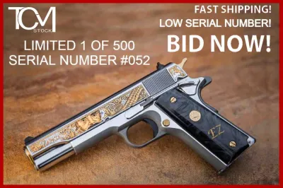 Colt 1911 Zapata 38 Super TALO Engraved Limited Edition Low Serial #052 1 of 500 • Low Serial #052 • High Polish Stainl…