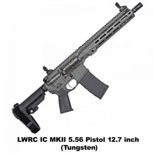 LWRC IC MKII 12.7" 5.56 NATO PISTOL TUNGSTEN (ICMKIIP5TG12SBA3)