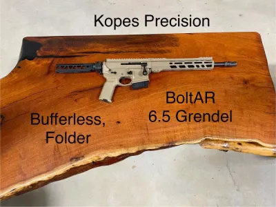Kopes Precision BoltAR 6.5 Grendel 12.5" Pistol Folding Stock Bolt Action