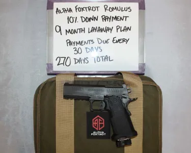 Alpha Foxtrot AF1911 Romulus 45ACP 4.25" Barrel, LAYAWAY AVAILABLE!
