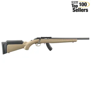RUGER American Rimfire 22 WMR 16in Threaded 15rd FDE Bolt-Action Rifle 8370