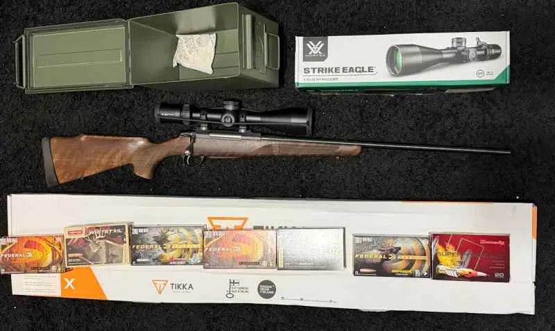 TIKKA T3X 300 WIN MAG; STRIKE EAGLE 5-25x56 FFP for sale in San Antonio Texas