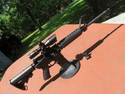 Ruger AR-556. 2.5-10x40EG Scope + Laser Display Rifle As New