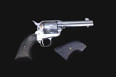 U.S. Fire Arms Mfg. Co. Rodeo 45 Colt 4.75" Nickel w/Factory Box