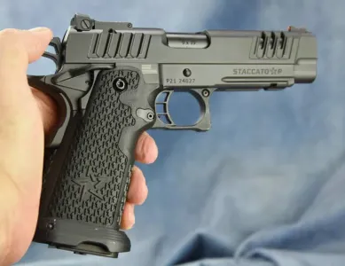 STI Staccato P 9mm 1911 Double Stack 2011 4.4" Bull barrel Semi Pistol Current Bid $905.00