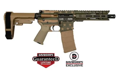 Diamondback DB15 – 5.56 NATO – 7? Barrel – OD Green/ FDE / American Flag
