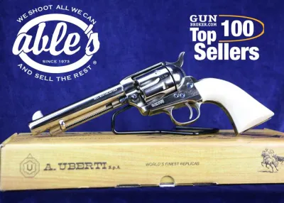 Uberti 1873 Cattleman Cody U356115, 45 LC, 5.5", Polished Nickel, NIB