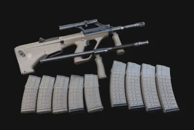 Steyr AUG STG77 40th Anniversary Dual Barrel Set 5.56 NATO w/9 Mags