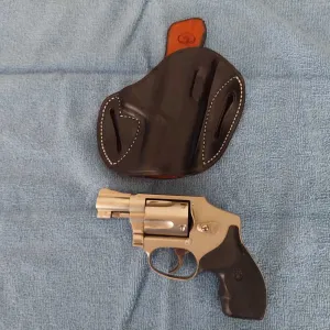 SMITH & WESSON MODEL 442 AIRWEIGHT REVOLVER .38SPL 1-7/8" BBL (RARE NICKEL)