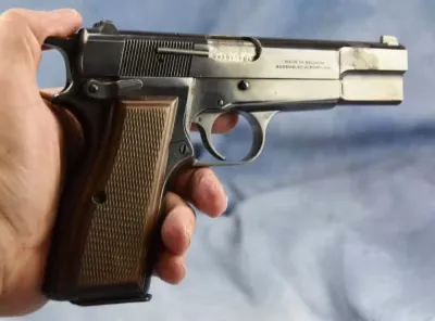 Collectible Browning Hi-Power 9mm 4.7" barrel with case 13 round 1992 Current Bid $200.00 11d 16h | 5 Bids