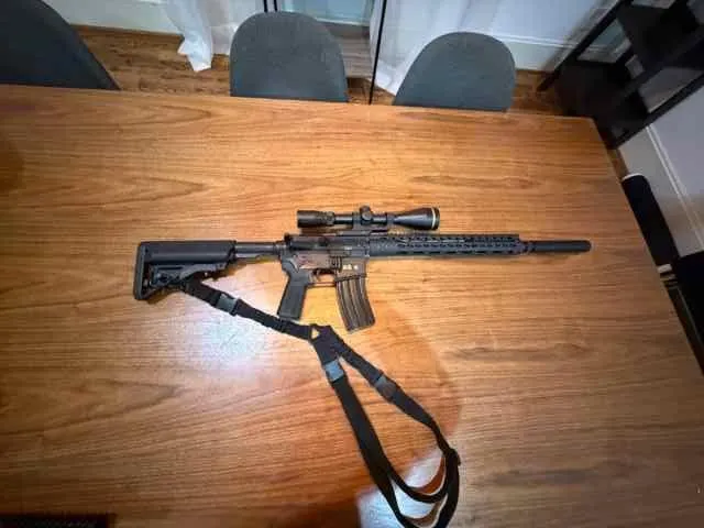 Recce SPR Build AR15, 16 inch, FN Lower, Leu optic for sale in Houston Texas