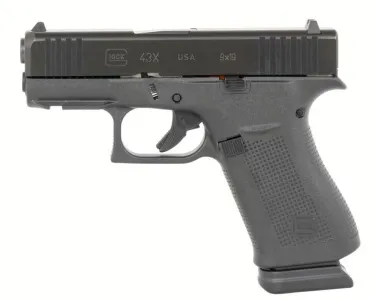 Glock UX4350203FR G43X 9mm Luger 15+1 3.41 Black GMB Barrel New