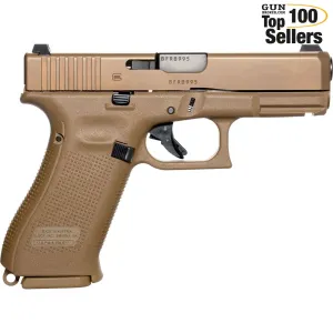 GLOCK 19XV HGA 9mm 4.02in 3x10rd Coyote Pistol (GUV1950701X)