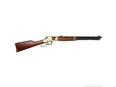 NIB HENRY BIG BOY LEVER BRASS 20" .357 Magnum .38 Side Gate H006GM 10% Coup