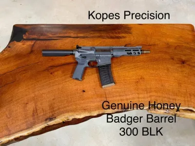 Kopes Precision 300 BLK Genuine Honey Badger Barrel Grey