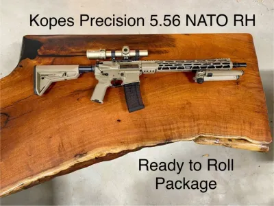Kopes Precision 5.56 NATO FDE Rifle, Ready to Roll Package