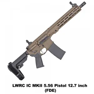 LWRC IC MKII 12.7" 5.56 NATO PISTOL FDE (ICMKIIP5CK12SBA3)