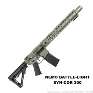 NEMO BATTLE-LIGHT SYN-COR 16". 300 BLK RIFLE SAGE GRAY