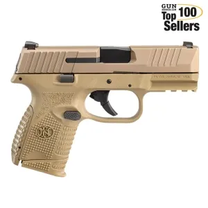 FN 509 Compact 9mm Luger 3.7in 12rd/15rd Flat Dark Earth Pistol (66-100818)