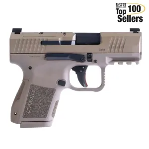 CANIK Mete MC9 9mm 3.18in 12rd/15rd FDE Semi-Auto Pistol HG7620D-N