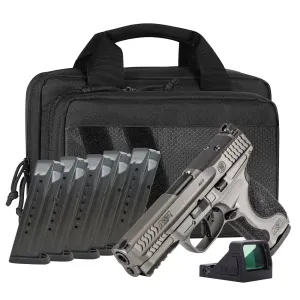 S&W M&P9 M2.0 9mm 4.22in Handgun w/6 Mags, RFX11 Green Dot Optic, Bag