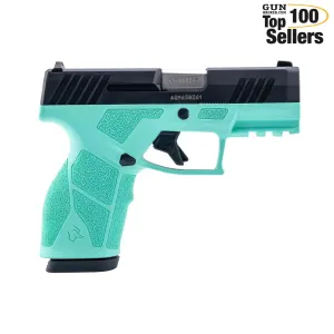 TAURUS GX2 9mm 3.38in 2x13rd Cyan/Black Semi-Automatic Pistol (1-GX2931C)