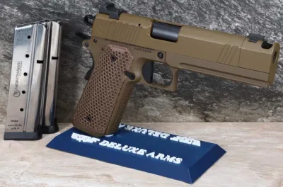 NEW! Nighthawk Custom 1911 Sand Hawk Single Stack Comp IOS 9mm 10+1 FDE