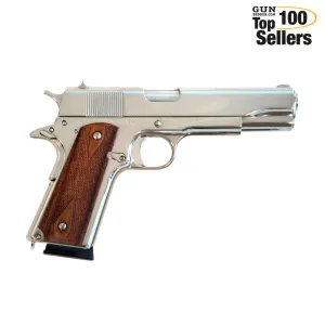 CIMARRON 1911 Government Issue .45 ACP 5in 8rd Nickel Pistol 1911N00
