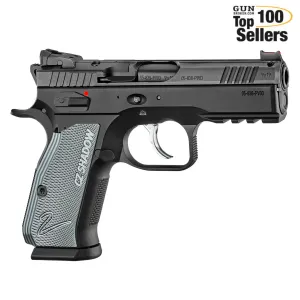 CZ 75 SHADOW 2 Compact 9mm Optics Ready Black and Gray Grips Pistol (91252)