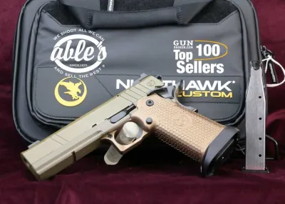 Nighthawk Custom Sand Hawk IOS, 0803-TG, 9MM, 5", 19 Rd, Ambi, NIB