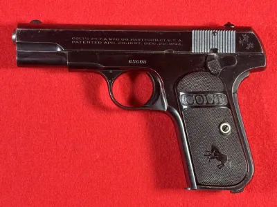 1922 Colt 1908 Pocket Hammerless 380 Pistol - Type 3 Current Bid $855.00 5d 8h | 2 Bids