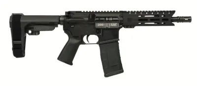 DB-15 PIST 300BLK BLK 8" SBA3 BRACE 300 AAC Blackout New