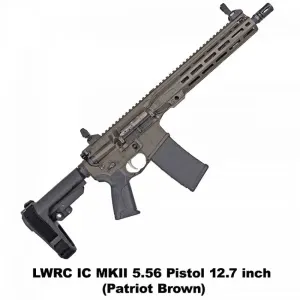 LWRC IC MKII 12.7" 5.56 NATO PISTOL PATRIOT BROWN (ICMKIIP5PBC12SBA3)