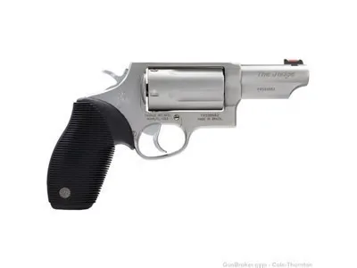 TAURUS JUDGE .45LC/410 REVOLVER, MATTE STAINLESS - 2-441039T