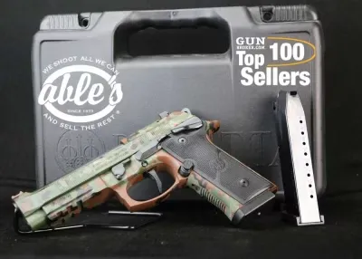 Beretta 92XI SPEC0744A18, 9mm, 4.7", Flecktarn Camo, Flat Trigger, NIB