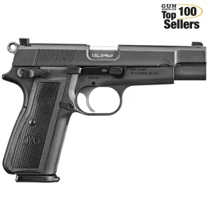 FN AMERICA High Power 9mm 4.7in 2x17rd Black/Black DS Pistol (66-100256)