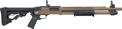 MOSSBERG 590R TACTICAL 12GA - 18.5in. 6RD ADJ STK CYL FDE