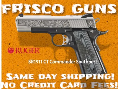 New! Ruger CT commander SR1911 Southport engraved 1911 45 7rd 4.25” 16705