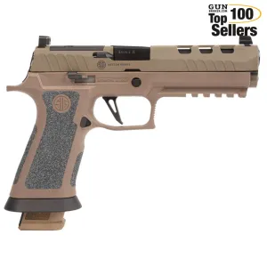 SIG SAUER P320X5 Custom DH3 9mm 5" 3x21rd X-Ray 3 Optic Ready Coyote Pistol
