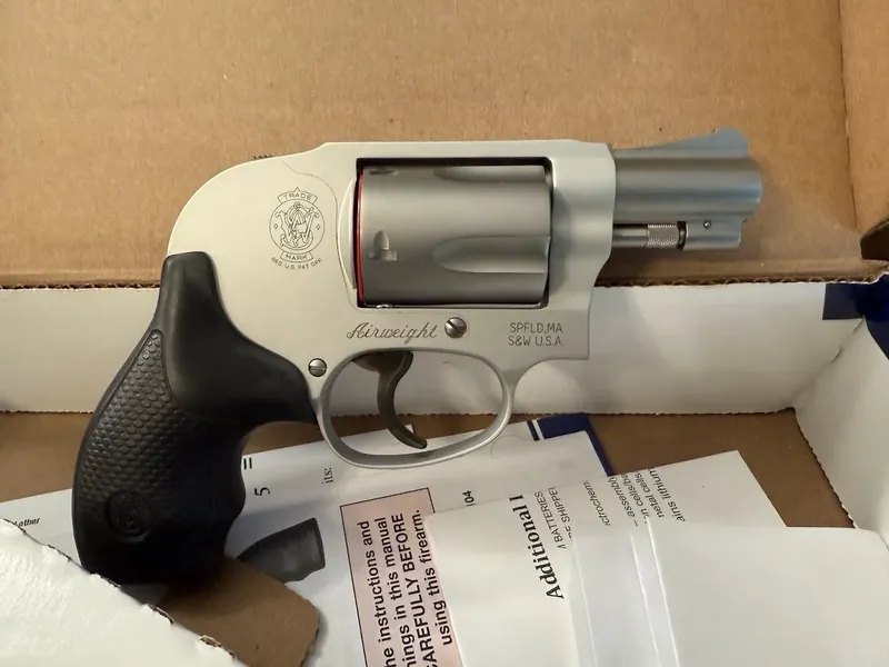 SOLD ***SPF*** NIB Smith & Wesson Model 638 Airweight 1.87" 38 Special Revolver & Crimson Trace LG-350 grips - Katy/Wes…